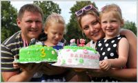 Třetí narozeniny Adélky a Barborky - 8. 7. 2017